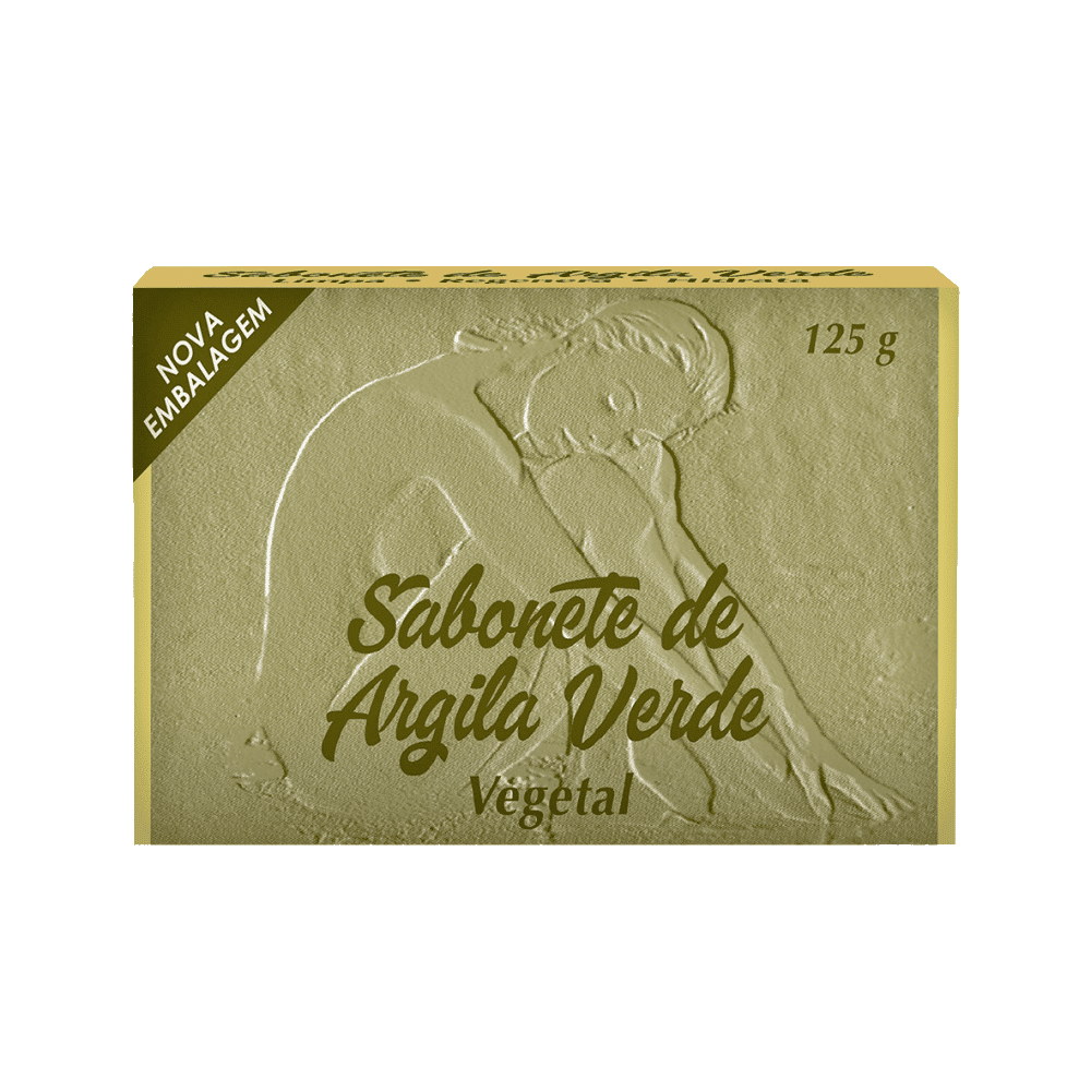 Sabonete Argila Ignoramus Sabonete de Argila Verde Vegetal, cuida da pele sensível e delicada