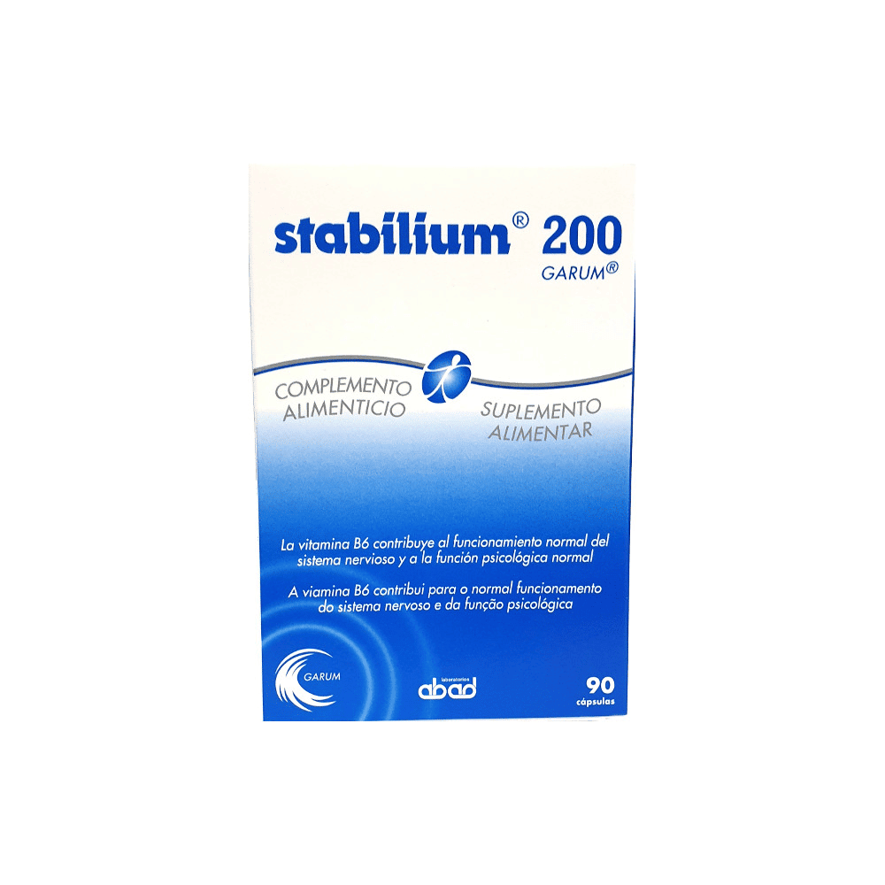 Stabilium 90 Caps Stabilium 200, suplemento alimentar para o sistema nervoso e função psicológica