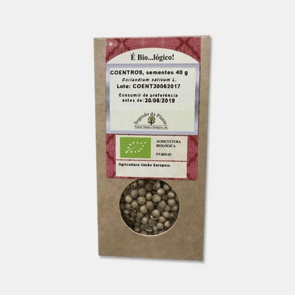 Coentros Sementes Bio 40gr Coentros, sementes, biológico
