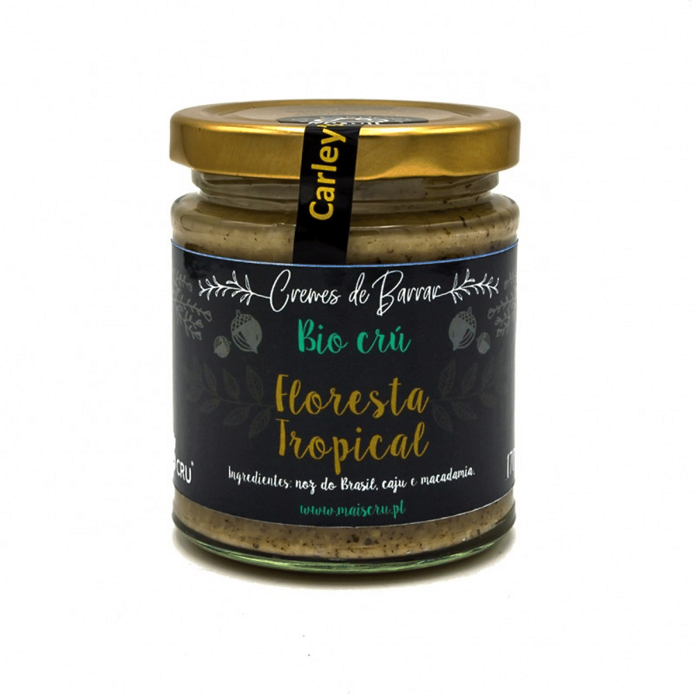 Creme Floresta Tropical Crú Bio 170 grs + crú Creme Floresta Tropical, biológico, aliementação vegan