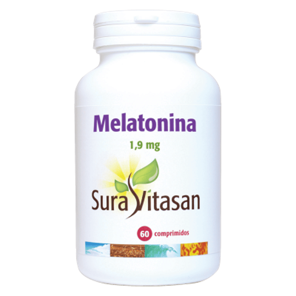 Melatonina 1.9mg 60 comp Suravitasan Melatonina 1,9 mg, suplemento alimentar para o sono