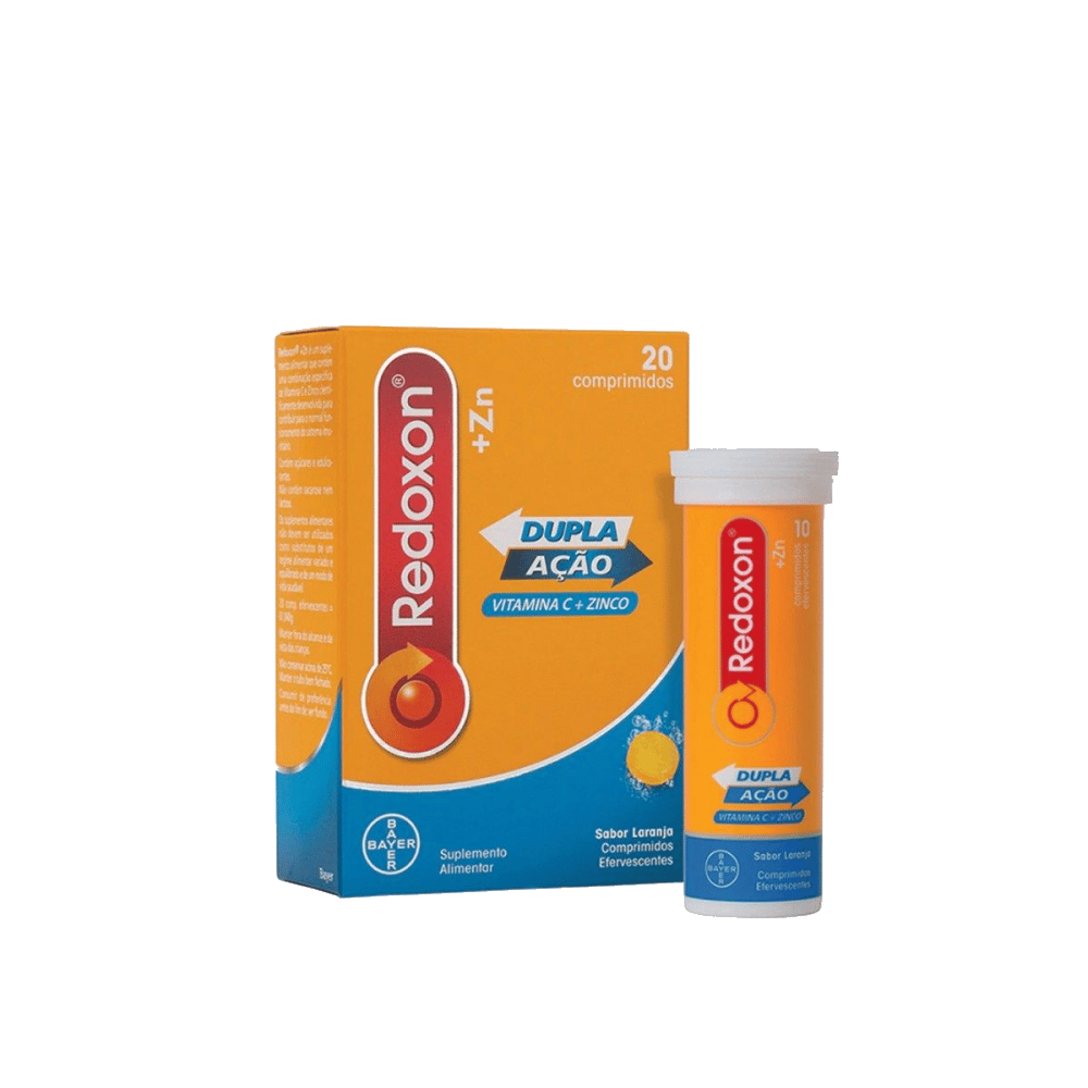 Redoxon Zinco Comp Eferv Laranja Bayer Redoxon Zinco, suplemento alimentar para o sistema imunitário