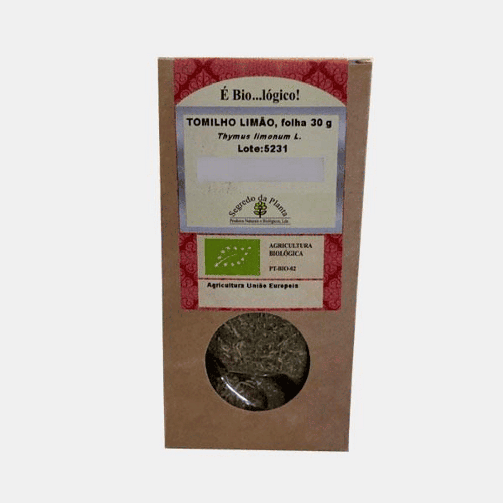 Tomilho Limão Folha Bio 30gr Tomilho Limão, folha, biológico
