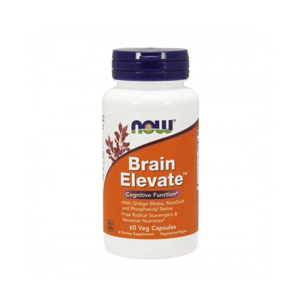 Brain Elevate Formula 60caps veg. - Now Brain Elevate, suplemento alimentar vegan e vegetariano