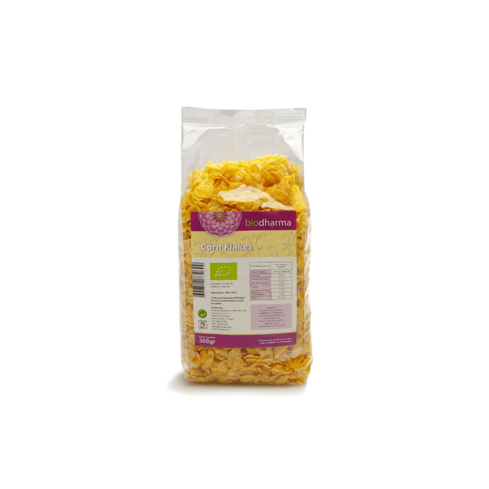 Corn Flakes Crunck Bio 300gr Corn Flakes Crunch, biológico, sem glúten, sem lactose, sem soja, vegan, vegetariano