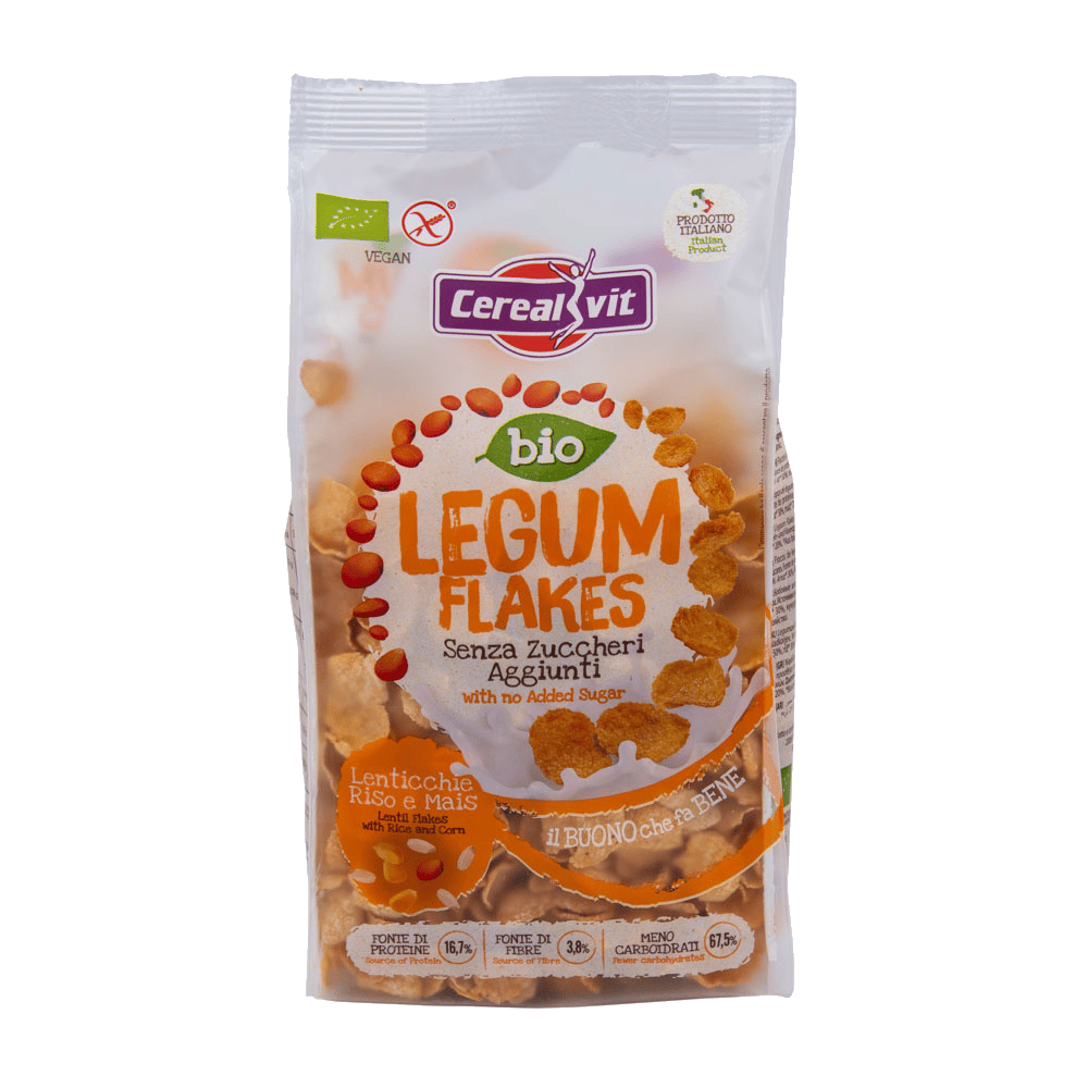 Flocos de Lentilhas Bio Sg 200gr CerealVit Flocos de Lentilhas, com ingredientes biológicos, sem glúten, adequado a vegans