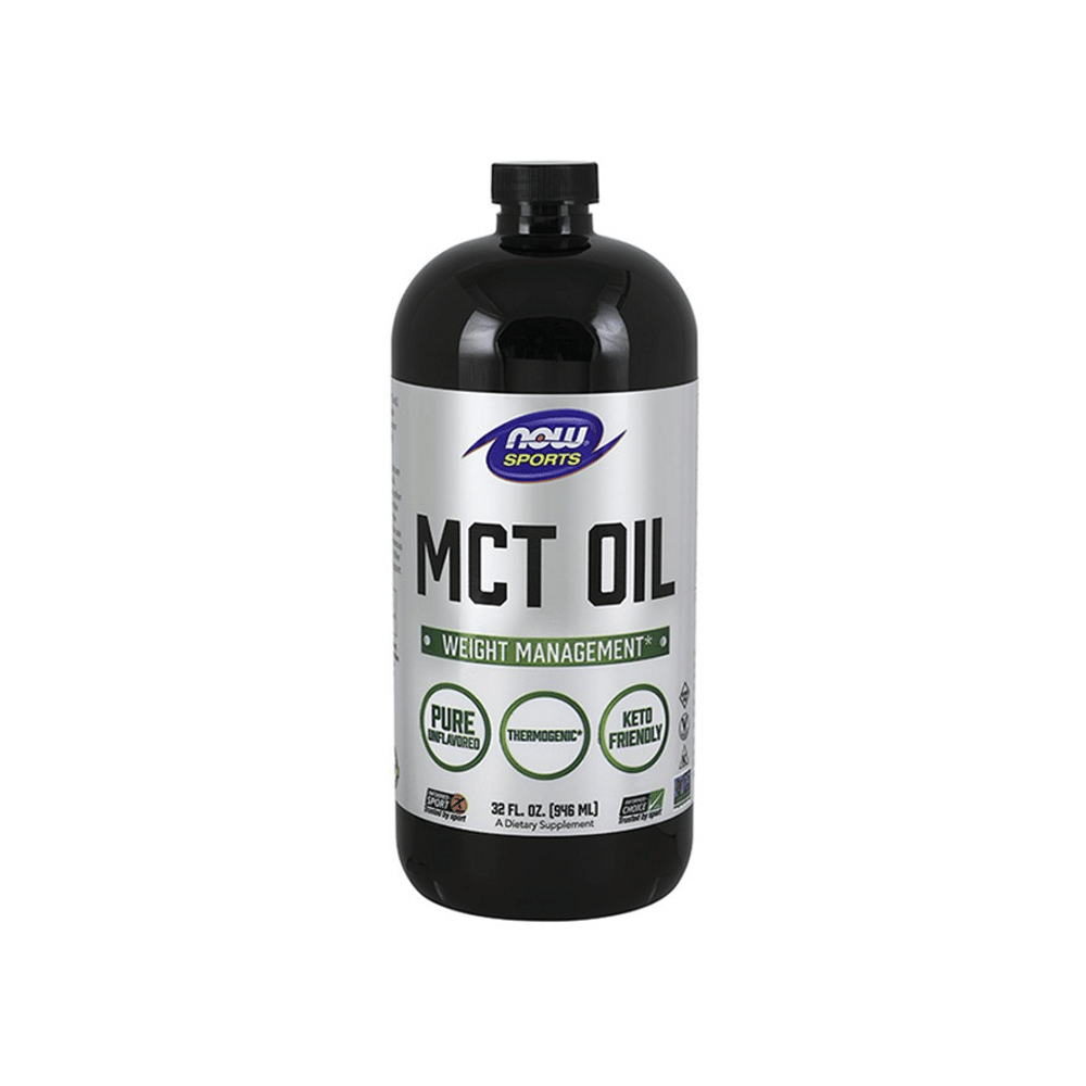 MCT 100pct Oil 906ml Now Sports MCT Oil 946ml, suplemento alimentar vegan e vegetariano