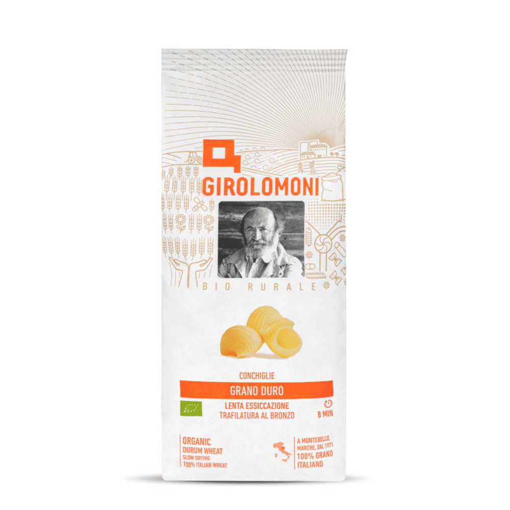 Massa Conchas Sémola Trigo Duro 500 grs Bio Girolomoni Massa Conchas Sêmola Trigo Duro, biológica