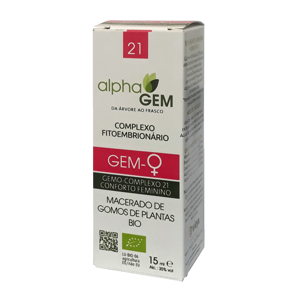 Mulher Cx 21 Conforto Feminino 15ml Alpha Gem Gem-Mulher, biológico