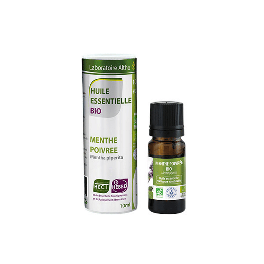 Oleo Essencial Hortela Pimenta Mentha piperita 10ml Altho Óleo Essencial Hortelã Pimenta, com ingredientes biológicos