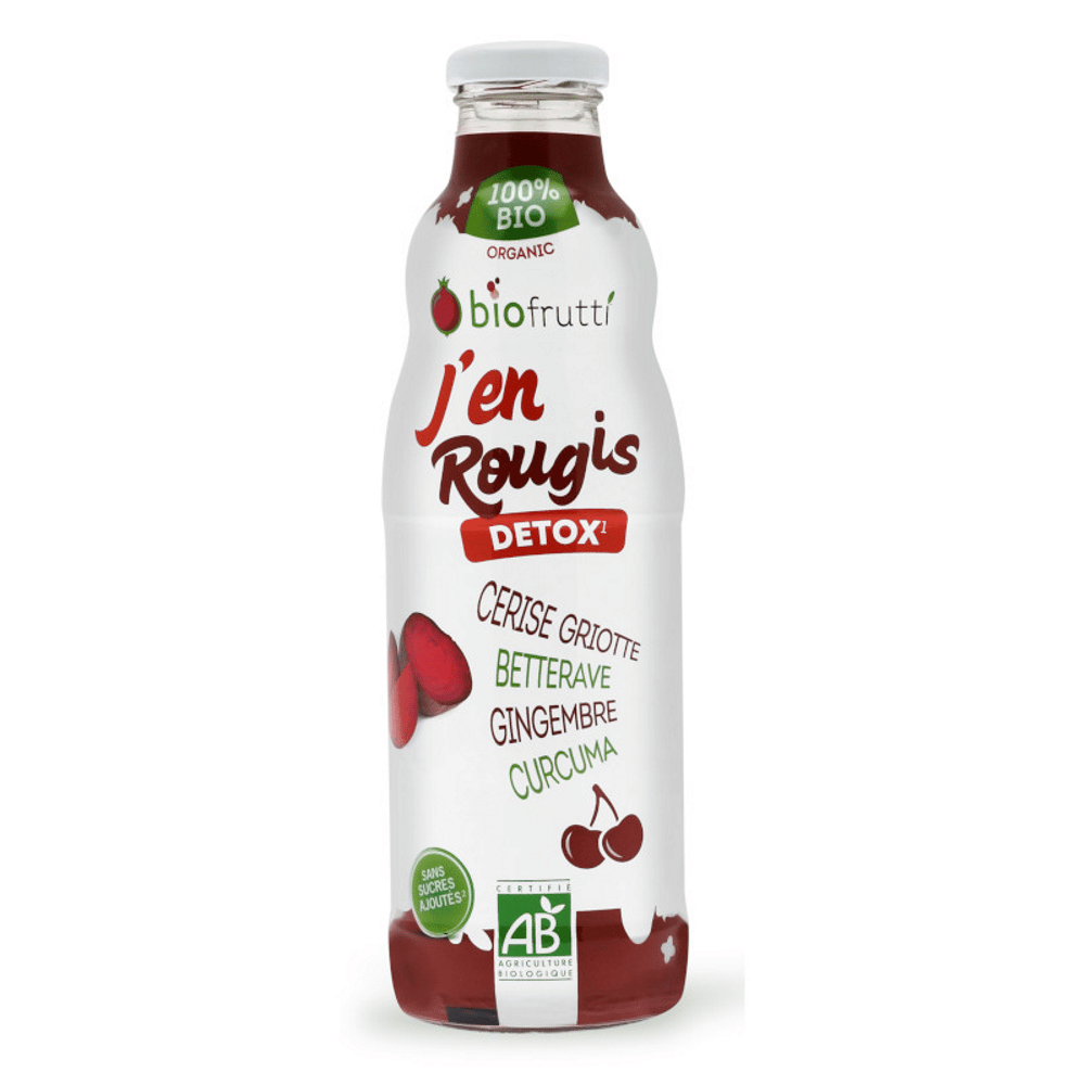 Sumo Detox Jen Rougis 100% Bio 700 ml Biofrutti Detox J’en Rougie, com ingredientes biológicos