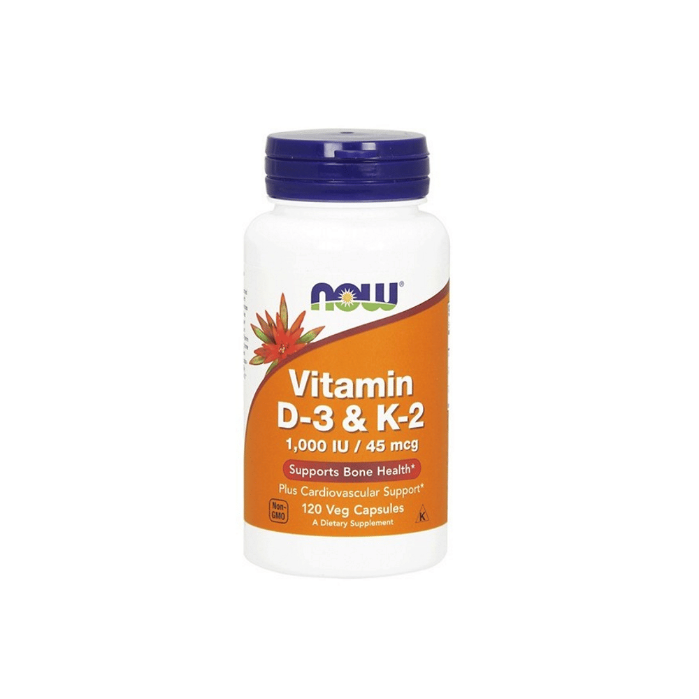 Vit D 1000 Iu + Vit K2 45 MCG + Vit C 120 Caps Vitamin D-3 e K-2, suplemento alimentar