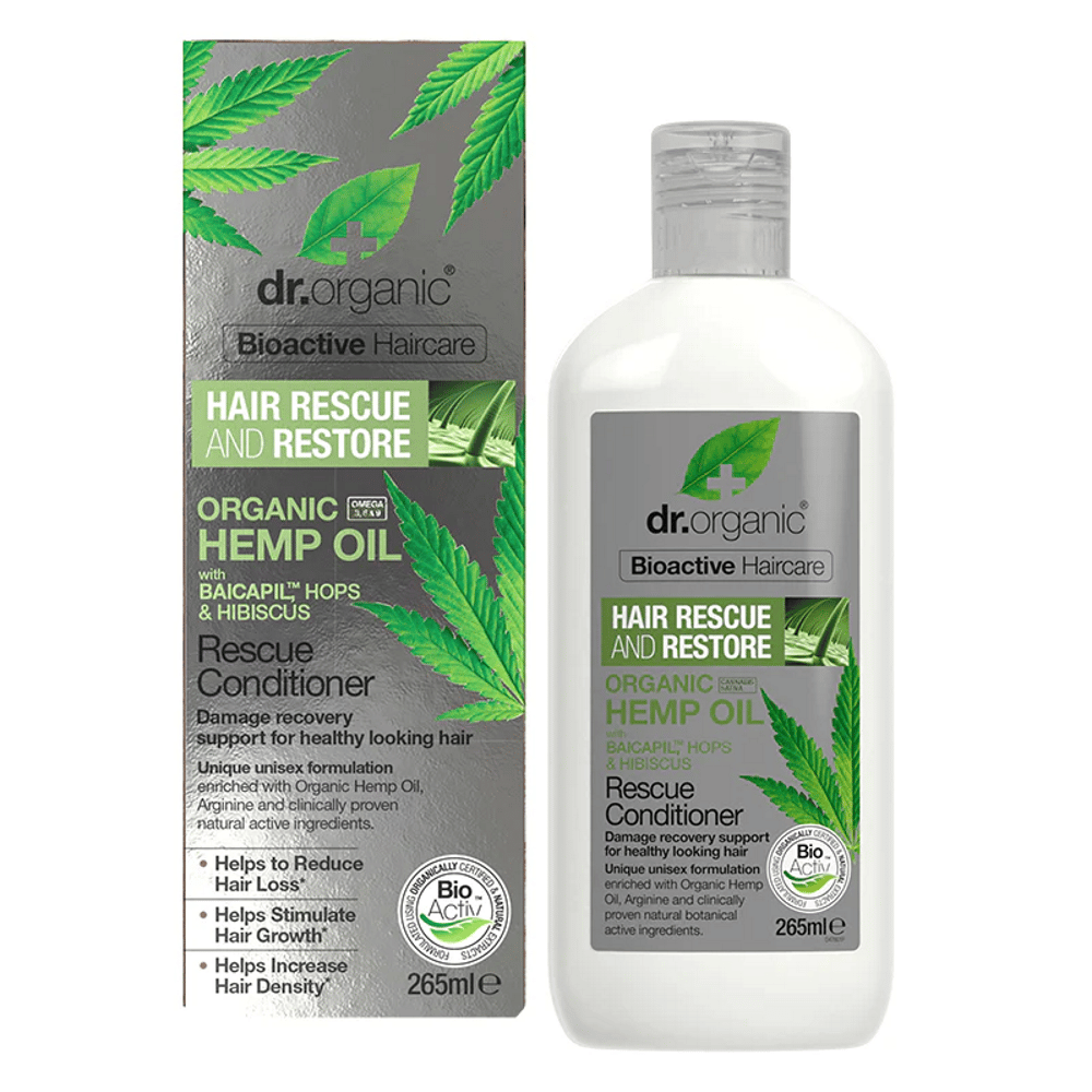 Amaciador Óleo de Cânhamo 265 ml Amaciador Reparador Óleo de Cânhamo, com ingredientes biológicos