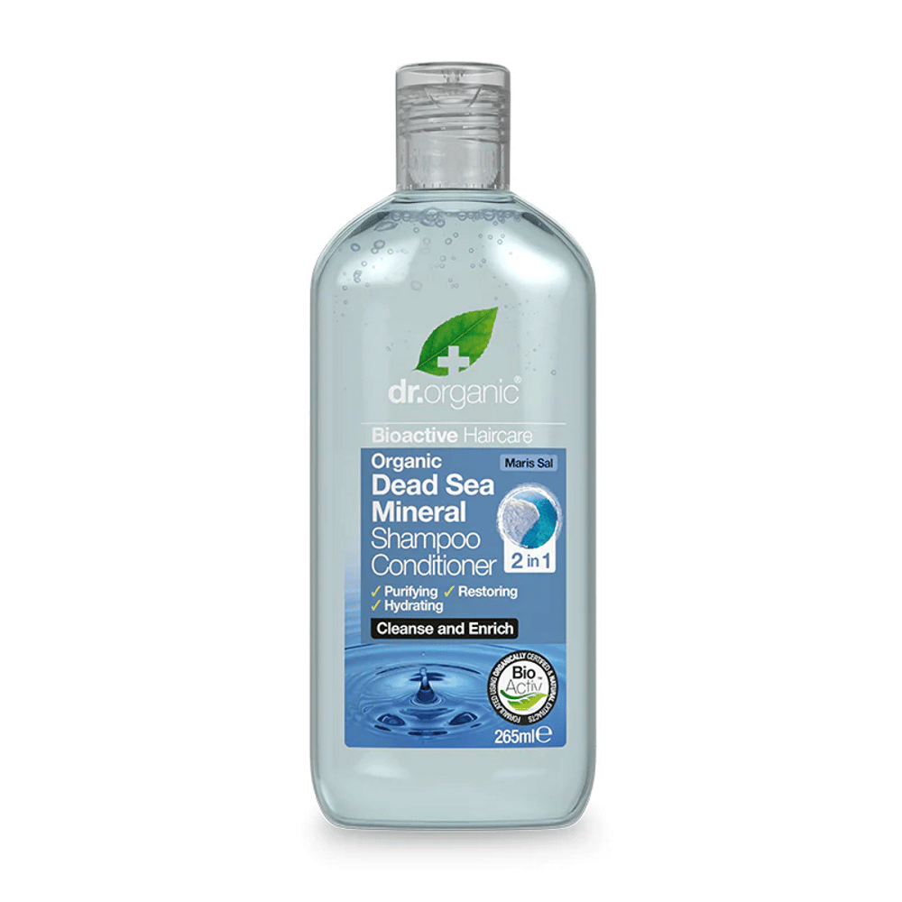 Champô e Amaciador Mar Morto, com ingredientes biológicos