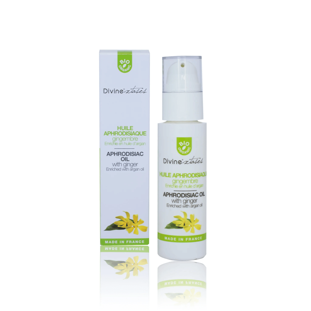 Divinextases - Óleo Afrodisíaco - Gengibre 100ml Óleo Afrodisíaco - Gengibre, com ingredientes biológicos