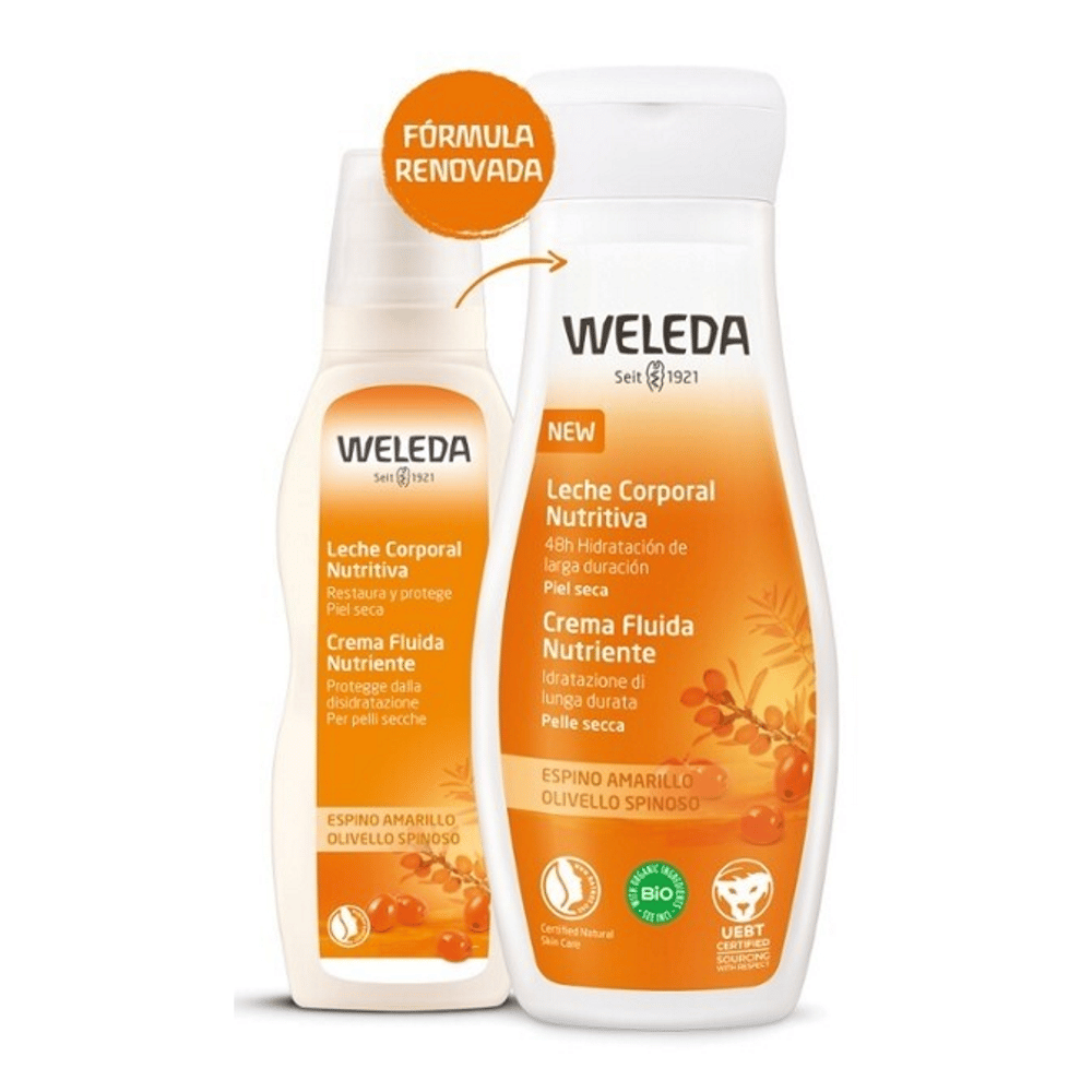 Leite Corporal Nutritivo de Espinheiro Amarelo, com ingredientes biológicos