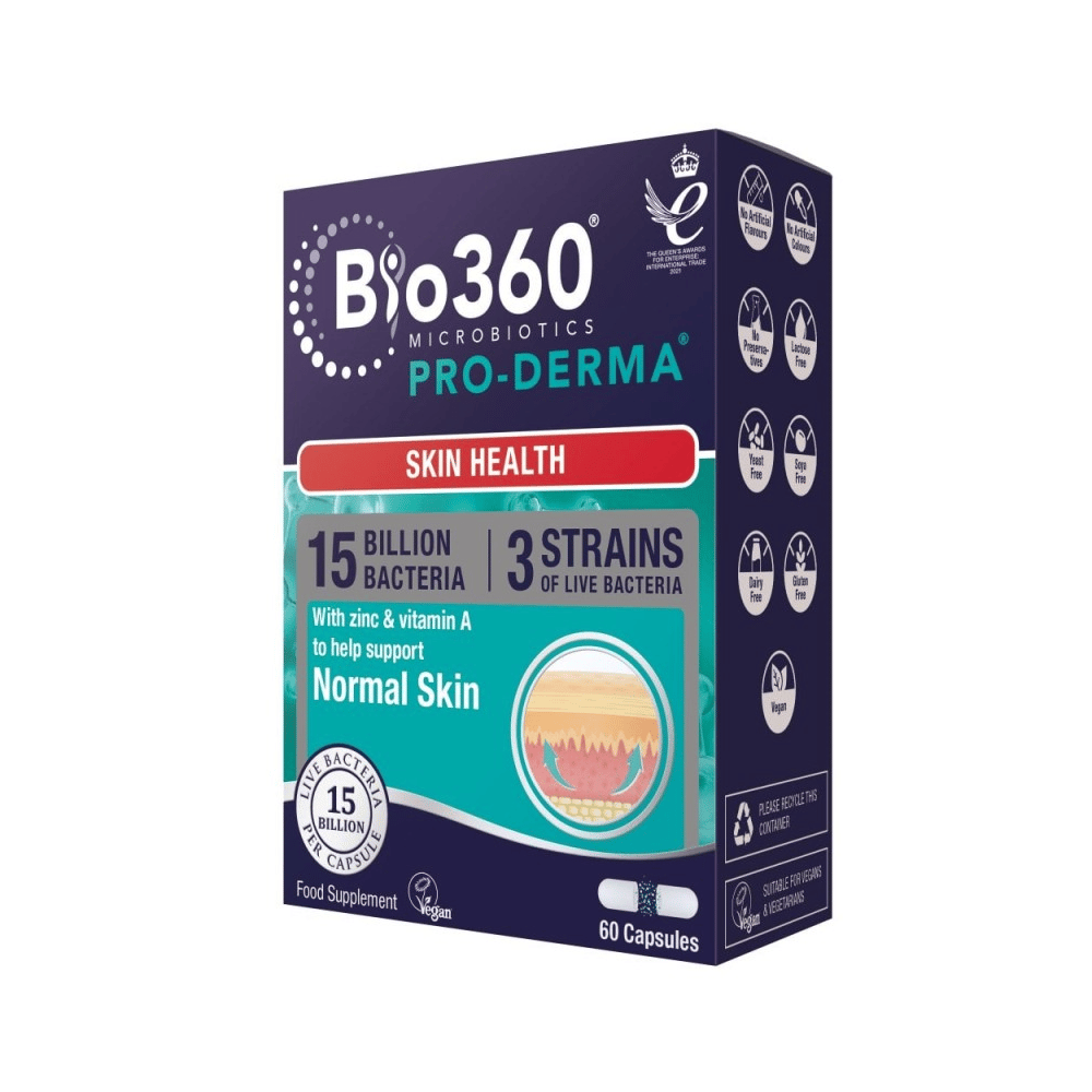 Pro-Derma 60 capsulas natures aid Pro-Derma, suplemento alimentar sem glúten, sem lactose, vegan