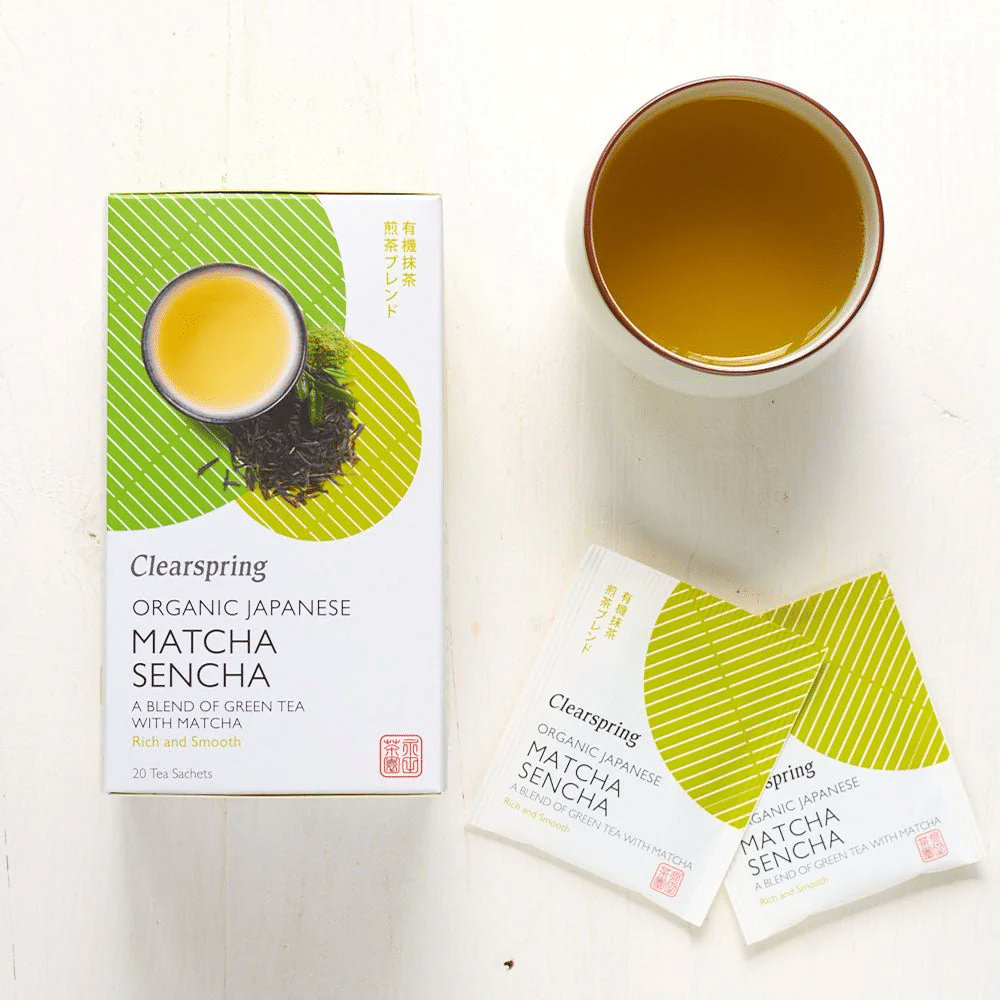 Chá Verde Jap Bio Matcha 20 saquetas Clearspring 2 Chá Verde Japonês Matcha, biológico