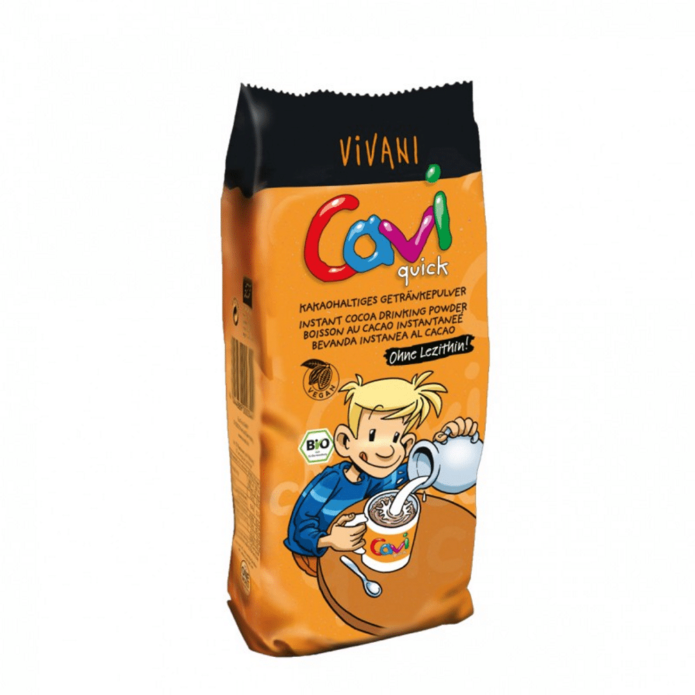Cacau soluvel pó Bio 400gr Cavi Vivani Cacau em Pó Solúvel com ingredientes biológicos
