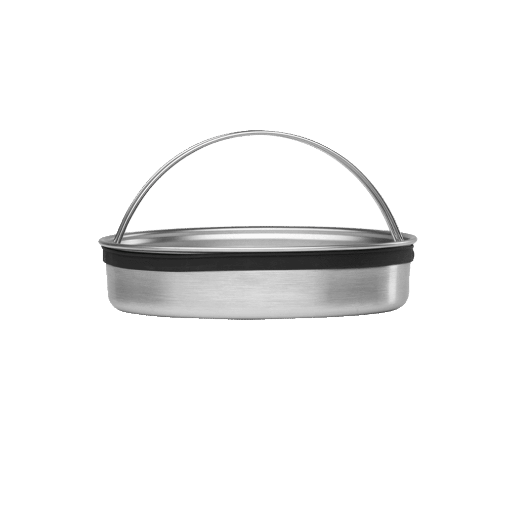 Compartimento Inox p marmita c pega 650 850ml Qwetch Compartimento em Inox para Marmita com Pega