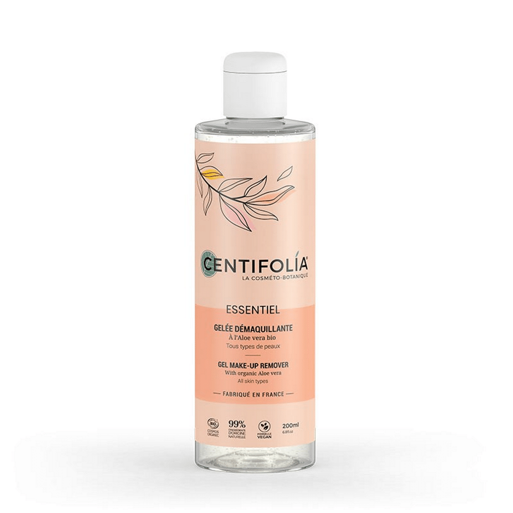 Geleia desmaquilhante ESSENTIEL 200ml Centifolia Geleia Desmaquilhante Essentiel com ingredienets biológicos, para vegans
