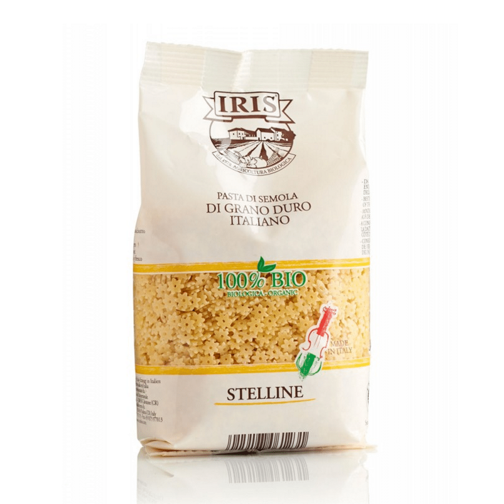 Massa estrelitas de Trigo bio 250g IRIS Massa Estrelitas de Trigo de agricultura biológica