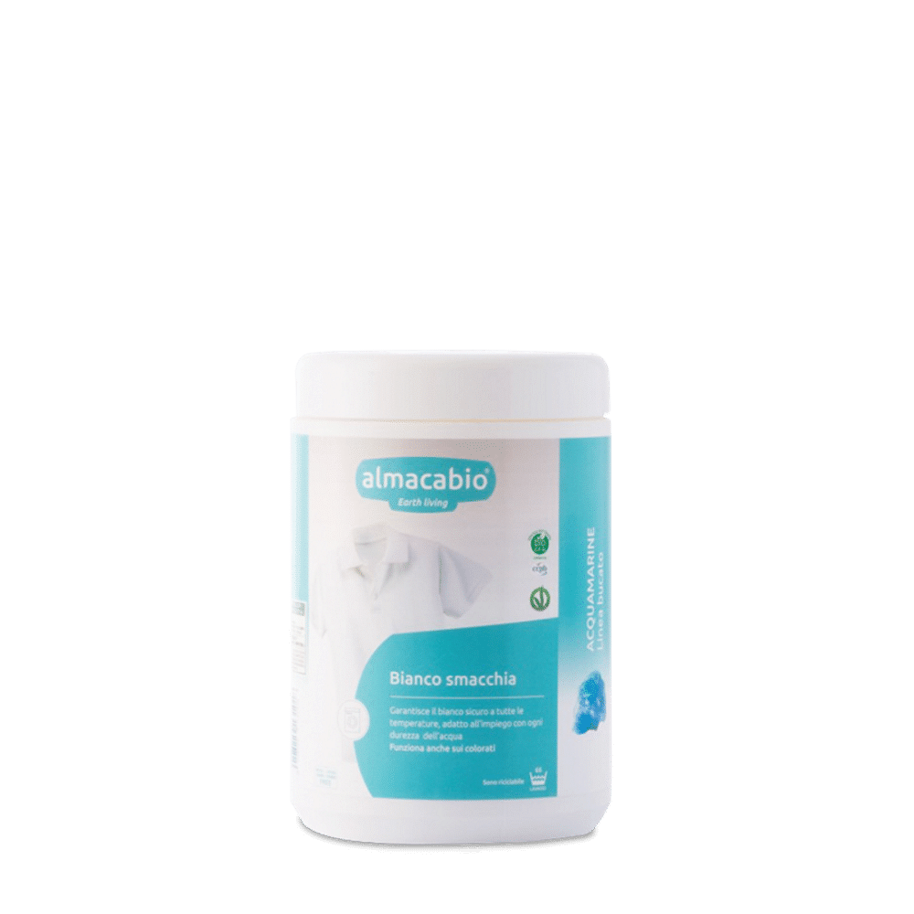 Sabão branqueador em pó em cubo 1kg Sabão Branqueador em Pó, ideal para tratar manchas mistas e coloridas, de origem biológica