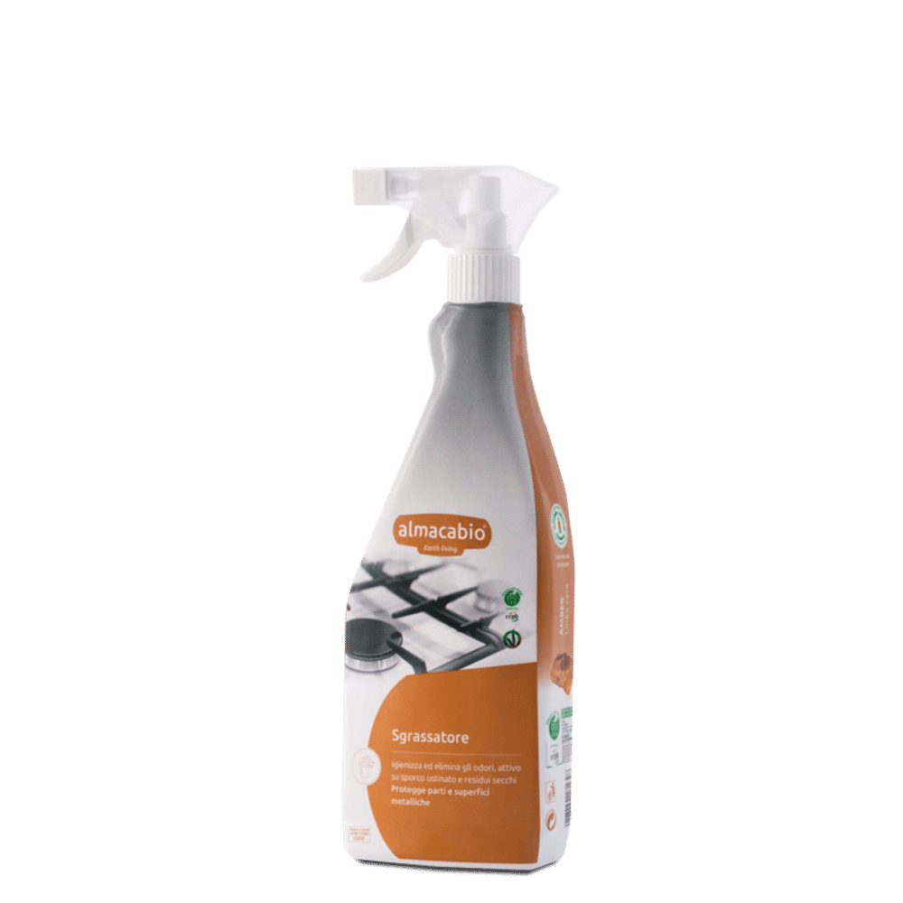 Spray desengordurante superfícies lavaveis 750ml almacabio Spray Desengordurante especificamente para fogões, exaustores, grelhadores, superfícies de cozedura e fornos