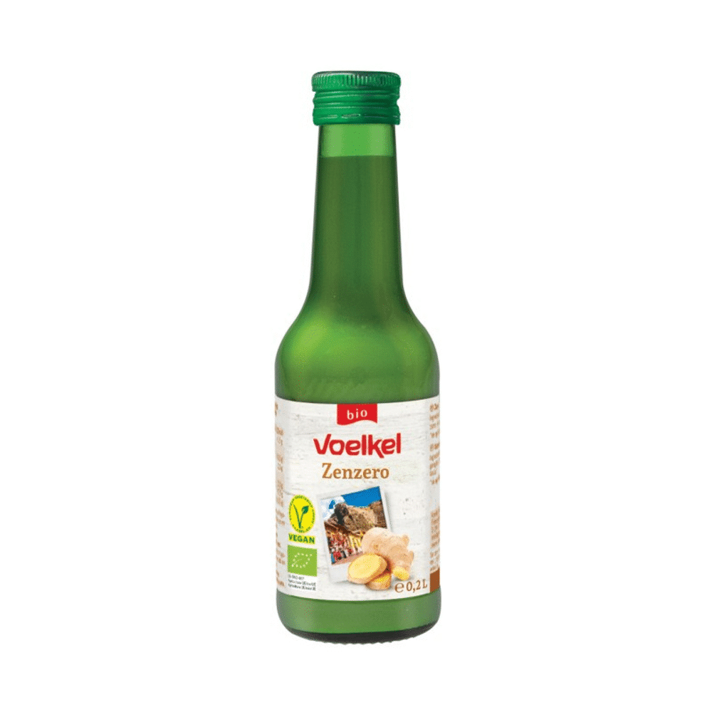 Sumo de Gengibre Bio 200ml Voelkel Sumo de Gengibre de origem biológica, adequado para vegans