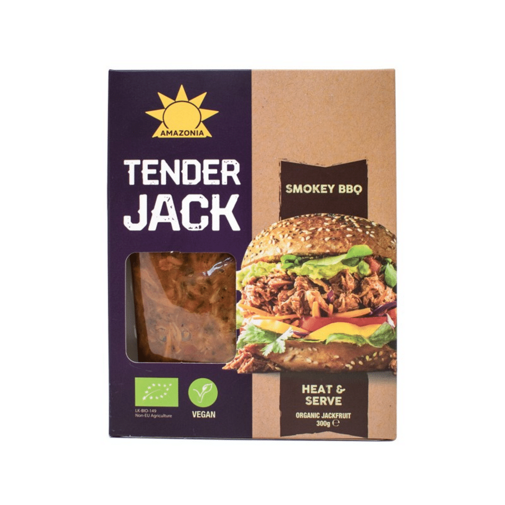 Tender Jack sabor Barbecue 300g bio vegan Tender Jack Sabor Churrasco, com ingredientes biológicos, para vegans