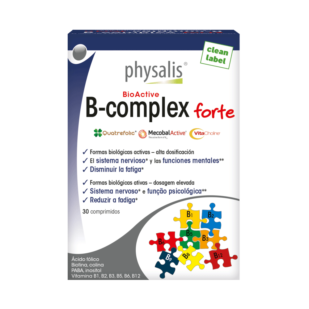 B Complex forte 30 comprimidos B-Complex Forte, suplemento alimentar