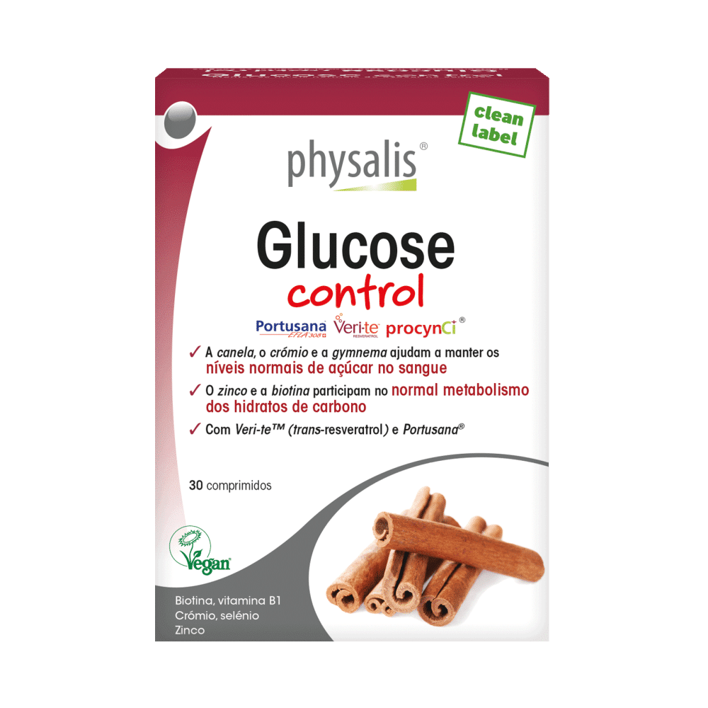 Glucose control 30 comprimidos Glucose Control, suplemento alimentar vegan