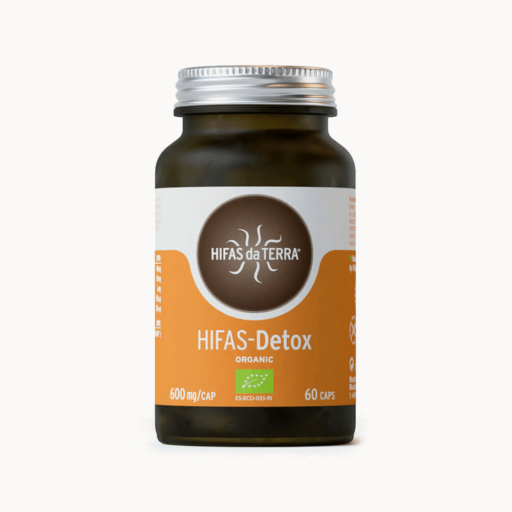 Hifas-Detox 60 caps Hifas da Terra Hifas-Detox, desintoxicante, com ingredientes biológicos, sem glúten e adequado a vegans