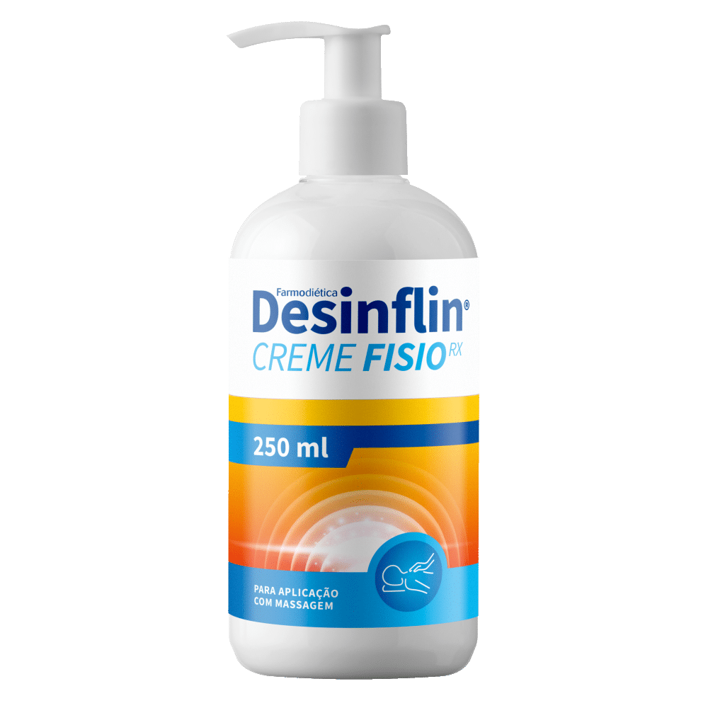 Desinflin Creme Fisio RX 250ml Farmodietica Desinflin Creme Fisio RX, creme para aplicação com massagem