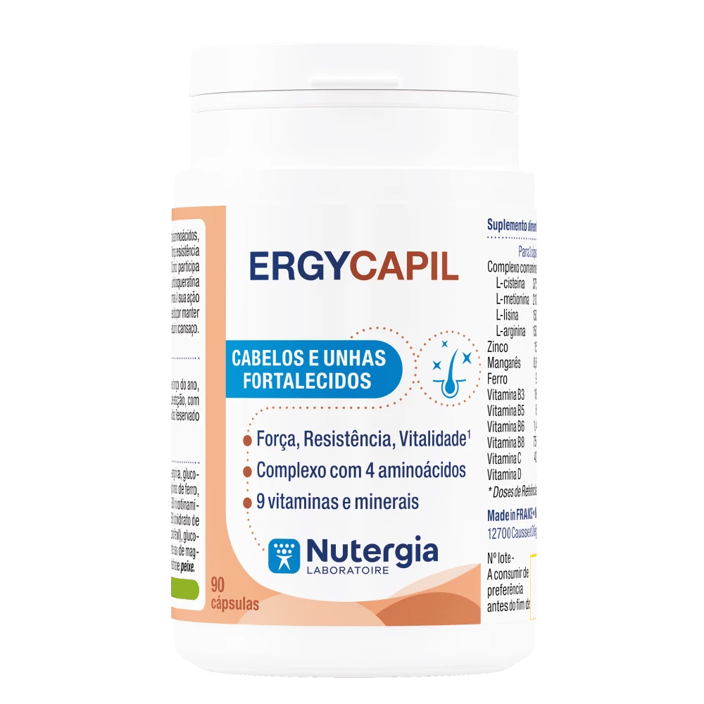 Ergycapil 90 caps Nutergia ERGYCAPIL, suplemento alimentar