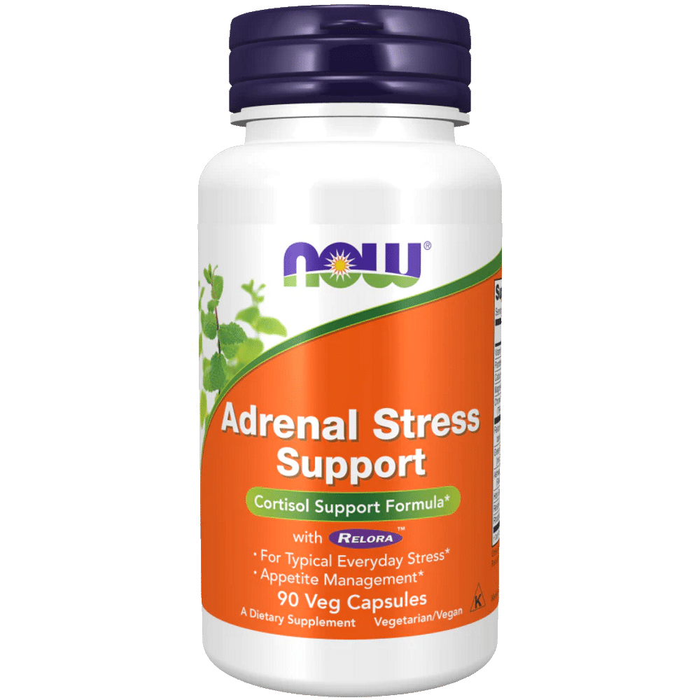 adrenal stress support 90 cápsulas Adrenal Stress Support, suplemento alimentar sem glúten, vegan, vegetariano