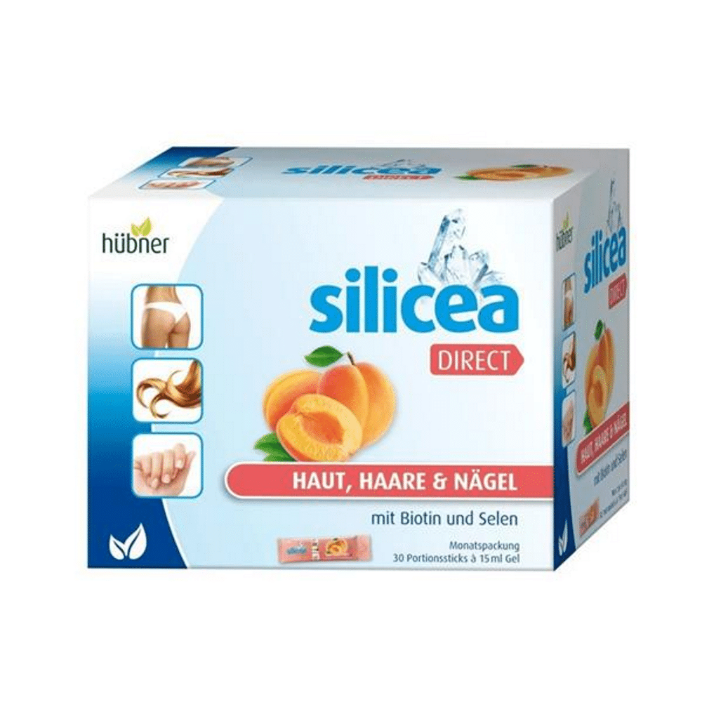 Silicea direct Damasco 30 sticks hubner Silicea Direct Damasco, suplemento alimentar sem glúten, sem lactose