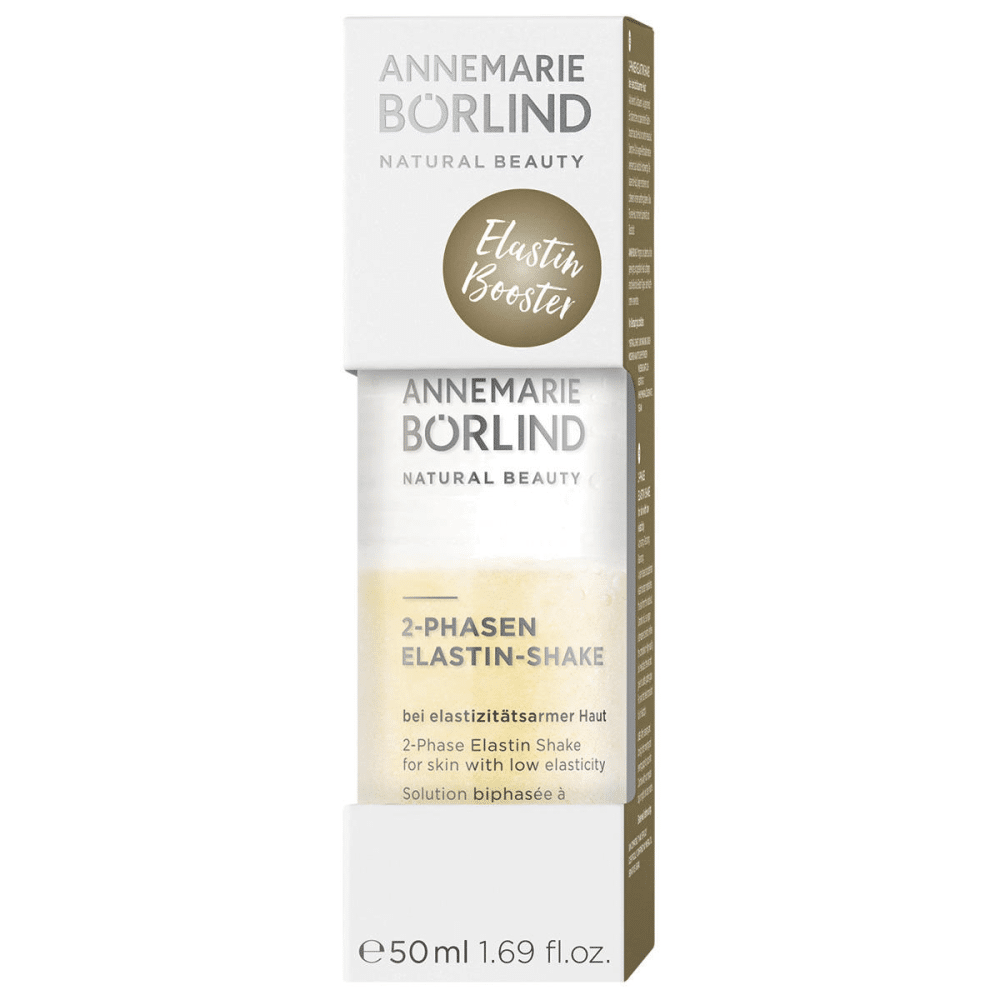2-Phase Elastic Shake Solução Bifasica de Elastina 50ml Annemarie Borlind 2-Phase Elastic Shake, cosmética vegan