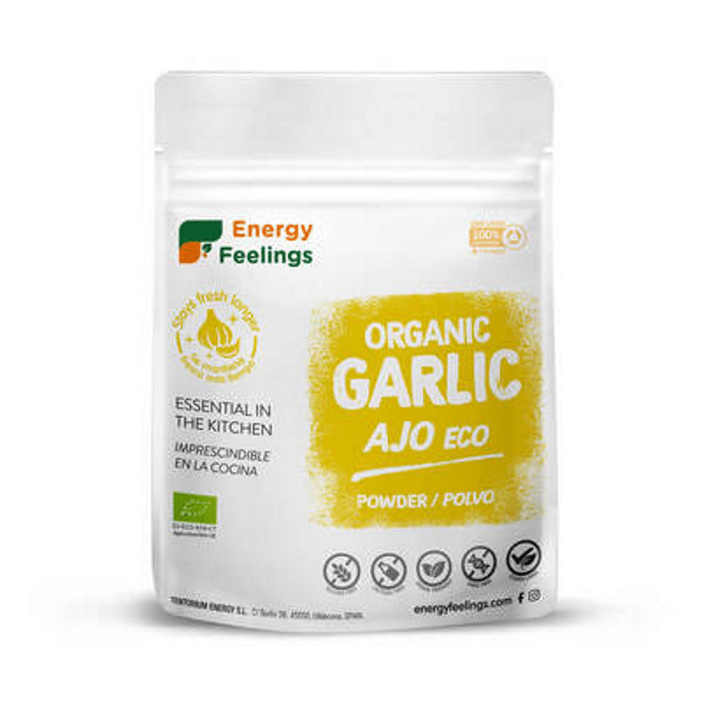 Alho em Pó BIO (200 g) ENERGY FEELINGS Alho em Pó, biológico, sem glúten, vegan