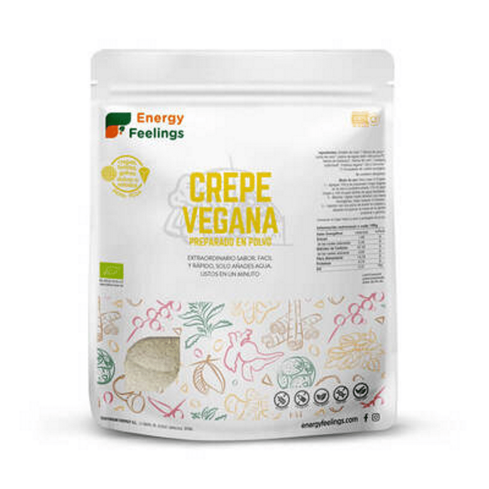 Crepe Vegan BIO (500 g) ENERGY FEELINGS Crepe Vegan, biológico, sem glúten