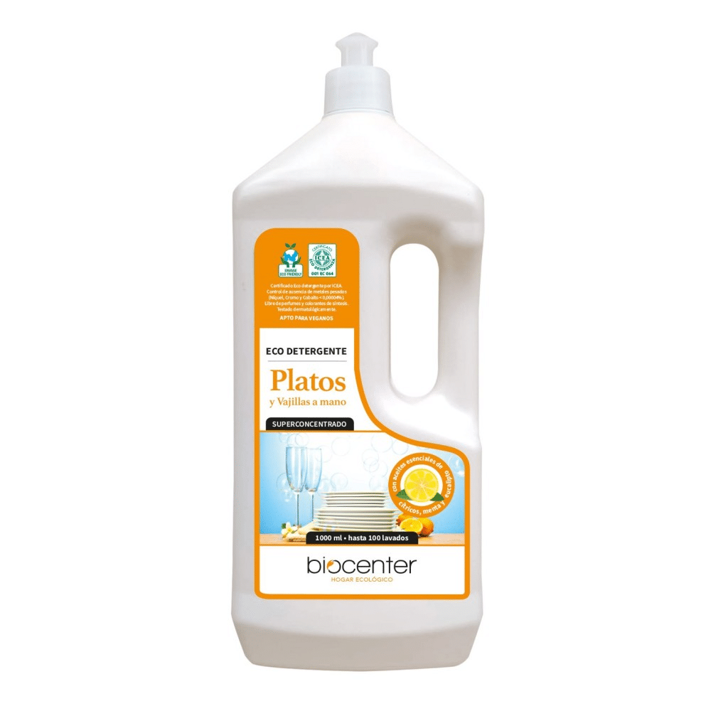 Detergente Loiça Manual 1000 ml Ecocenter Detergente de Loiça Manual, vegan