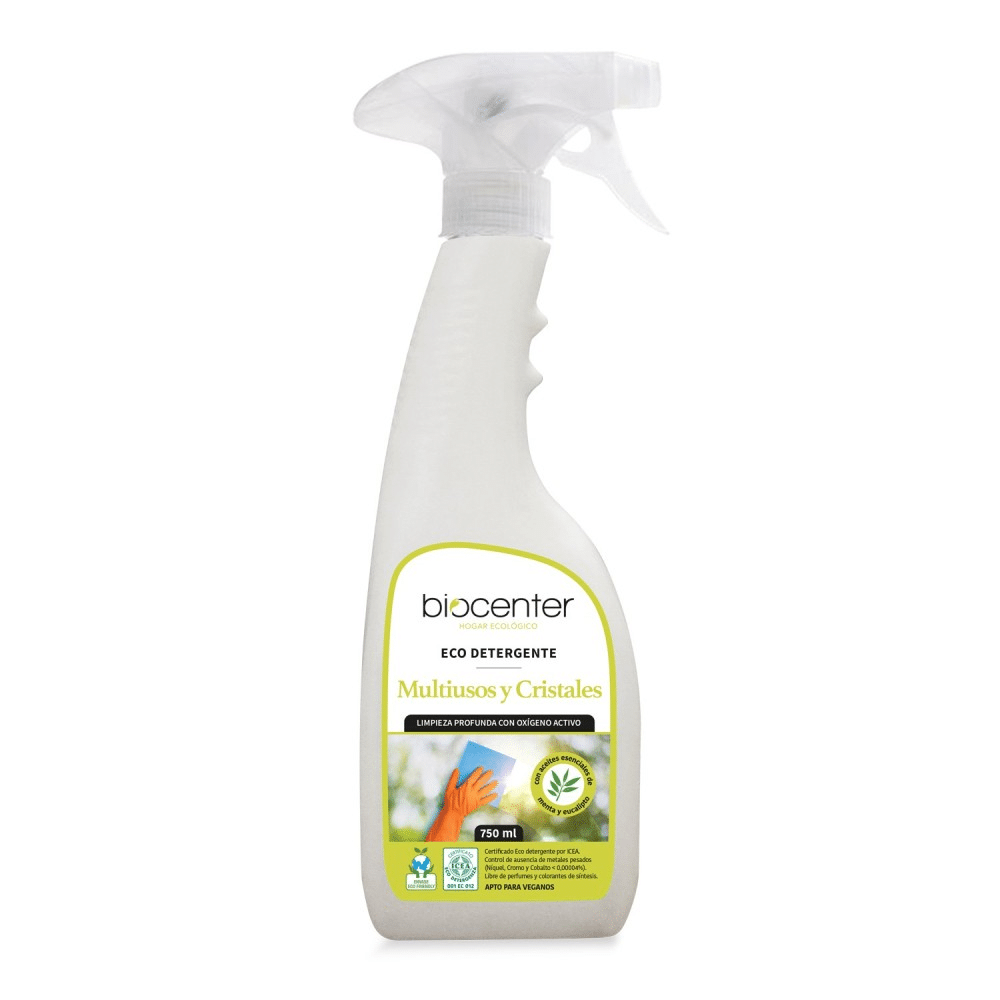 Detergente Mulltiusos e Vidros 750 ml Biocenter Detergente Multiusos e Vidros, vegan
