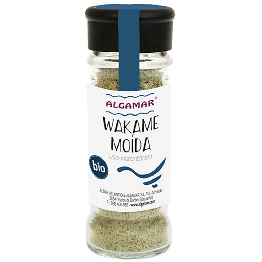 Alga Wakame Moida 70gr Algamar Alga Wakame Moída, biológica