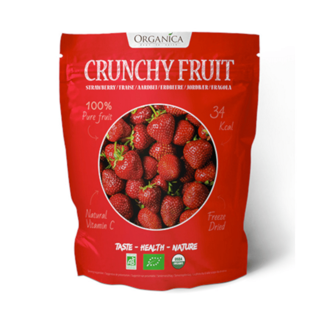 Morango liofilizado bio 50g Organica Morangos Liofilizados, biológicos, vegan