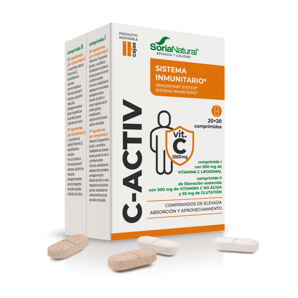 C-Activ 20+20 comprimidos Soria Natural C-Activ, suplemento alimentar