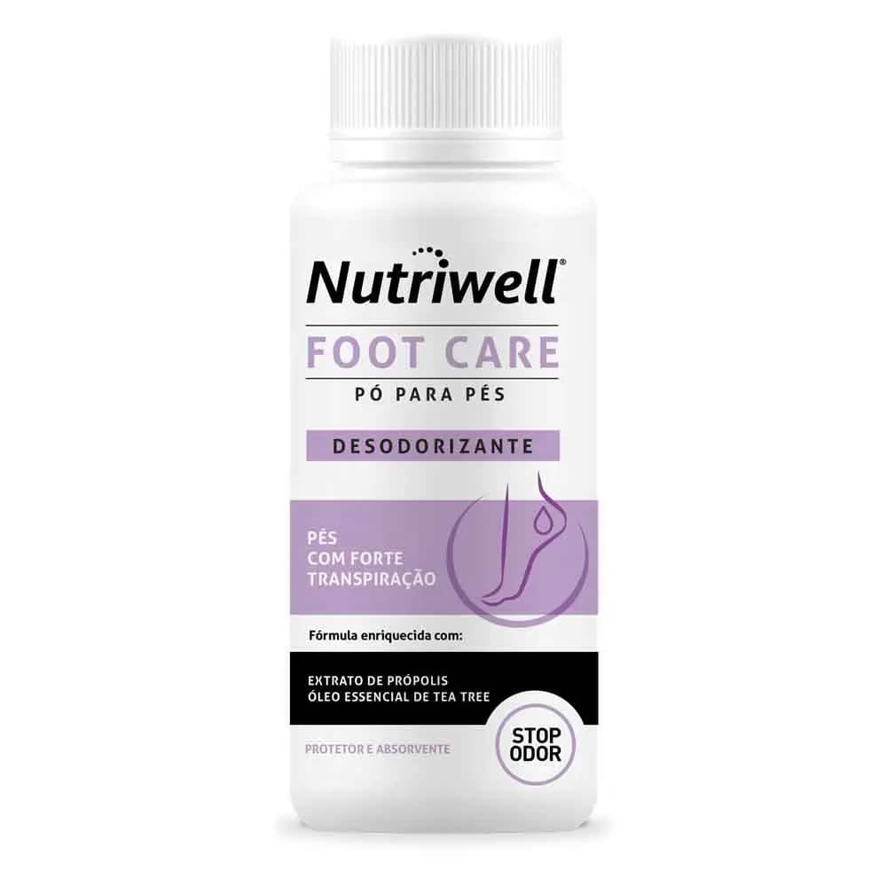 Foot Care Pó para pés 75gr Nutriwell Foot Care Desodorizante em Pó para Pés