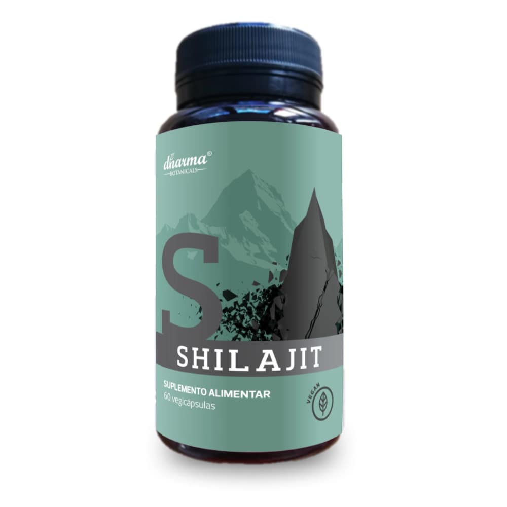Shilajit 60caps Dharma Botanicals Shilajit, suplemento alimentar vegan