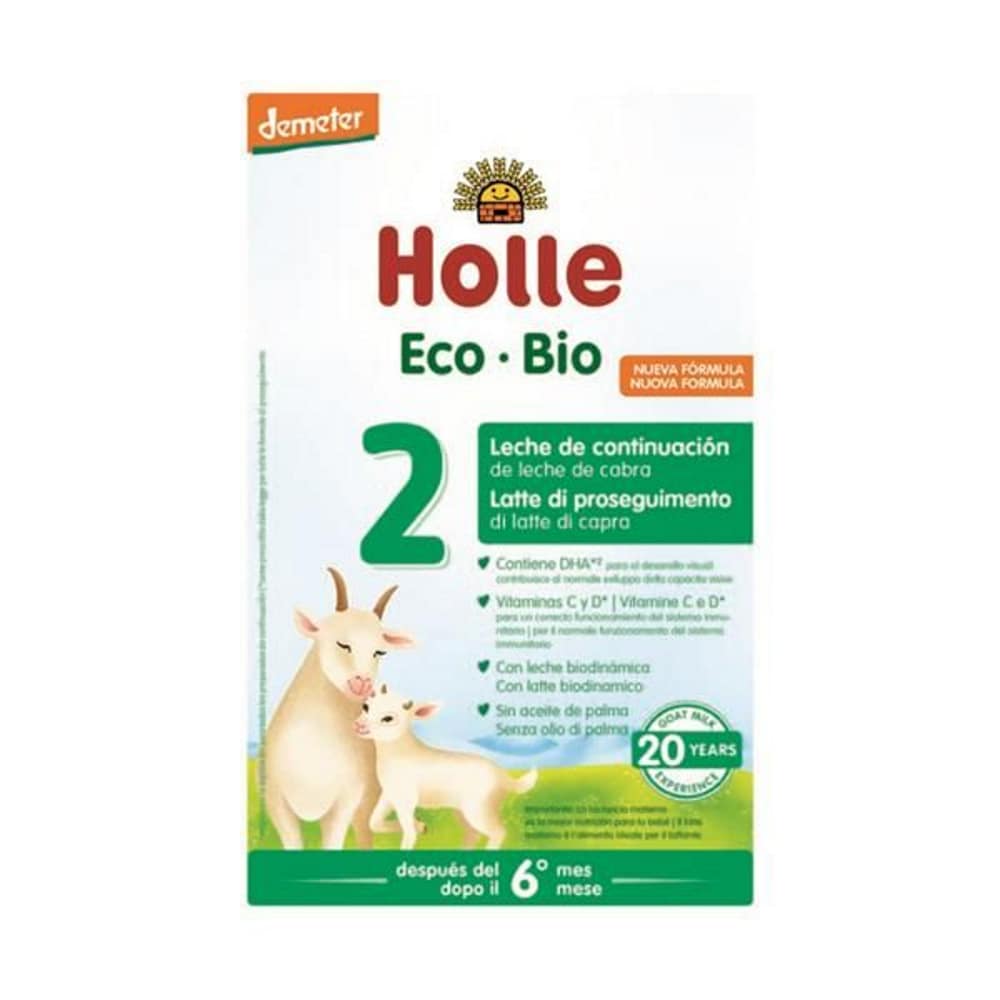 Leite em Pó Cabra 6 M 400 Leite de Cabra em Pó 2, com ingredientes biológicos