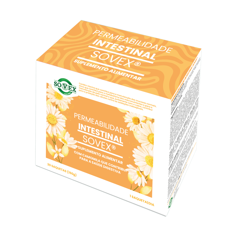 Permeabilidade intestinal 30 saquetas Sovex Permeabilidade Intestinal, suplemento alimentar
