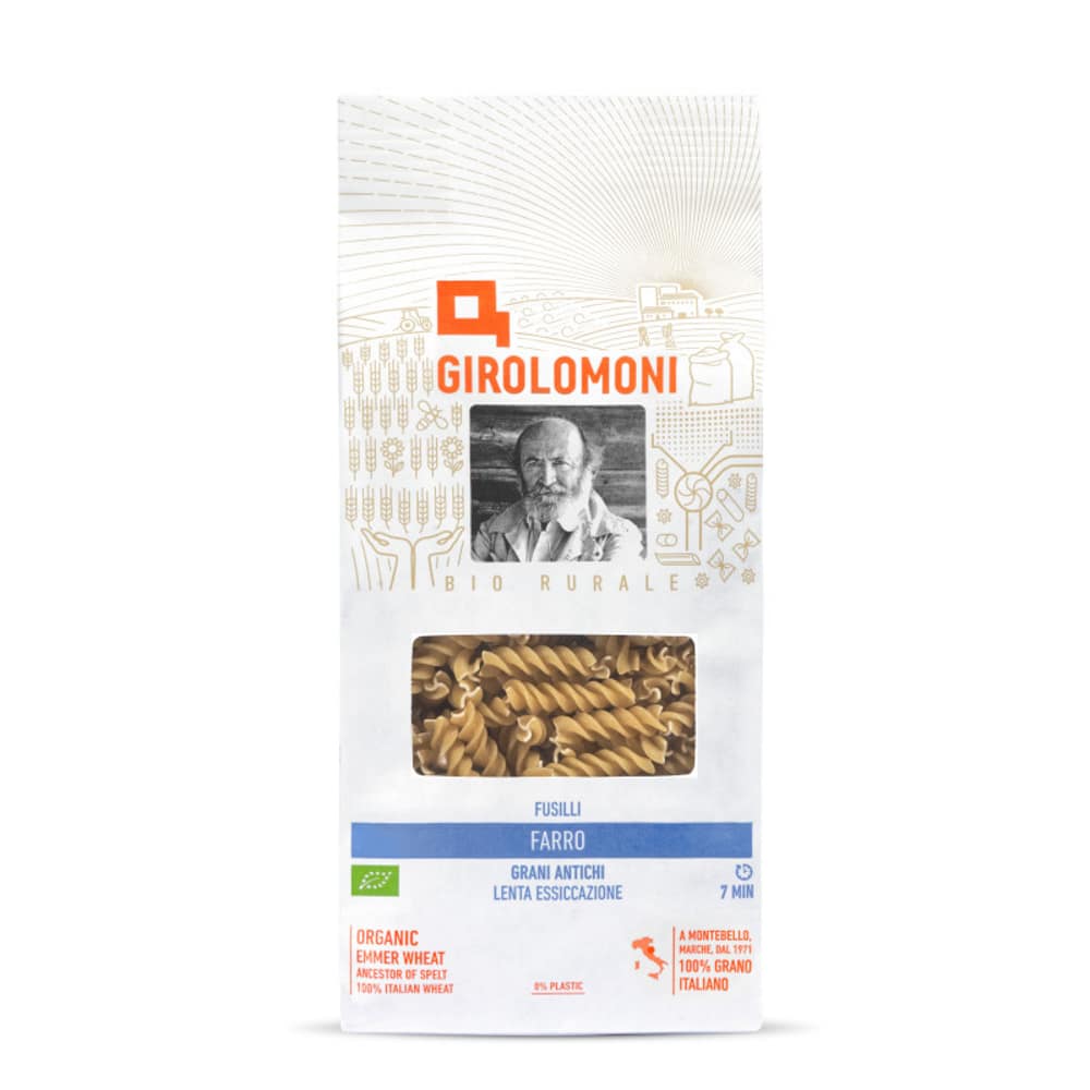 Fusilli Farinha Branca Espelta 500grs Bio Girolomoni Massa Fusilli de Espelta, biológica